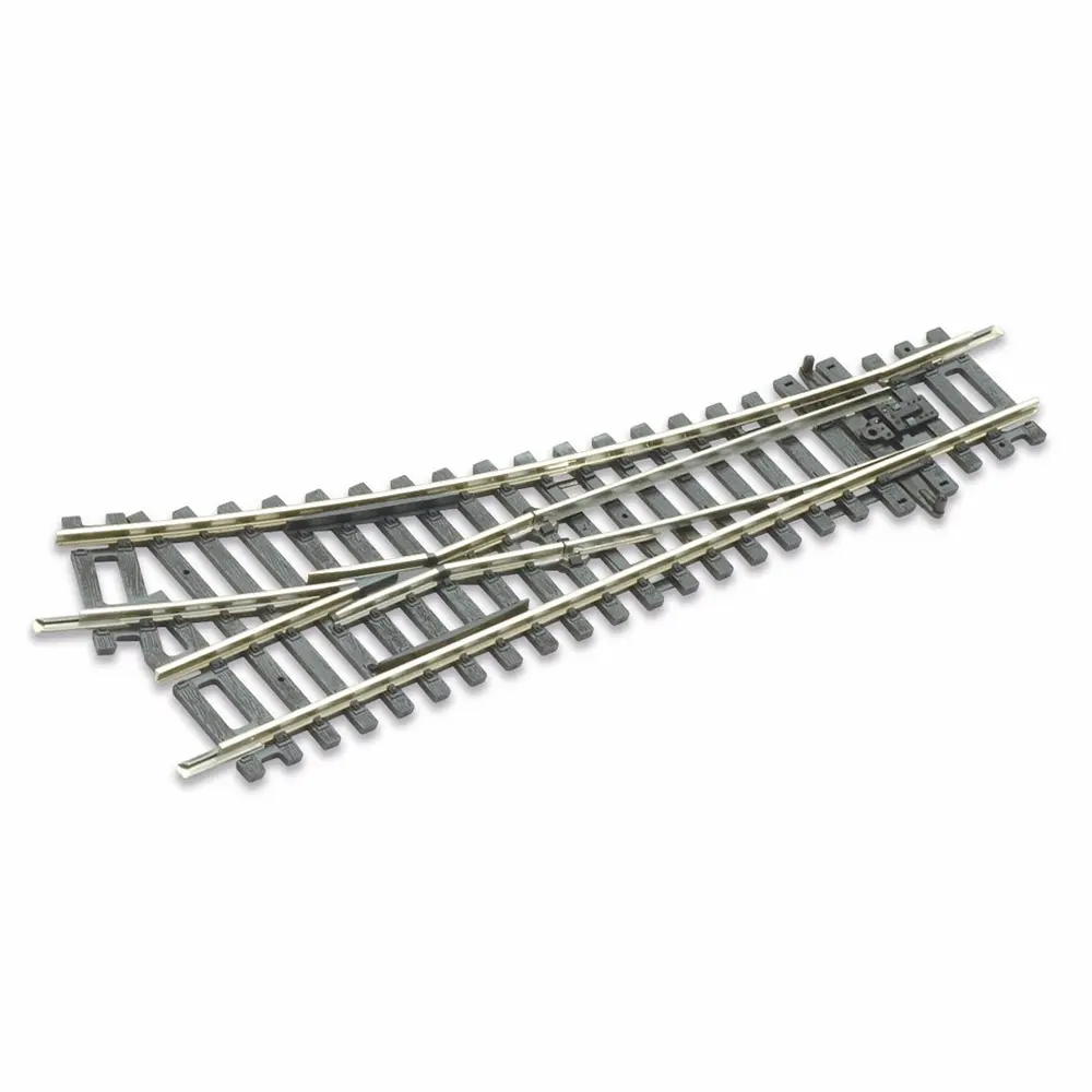 Aiguillage à droite non ballasté - PECO ST240 - HO 1/87 - Code 100 - 2R