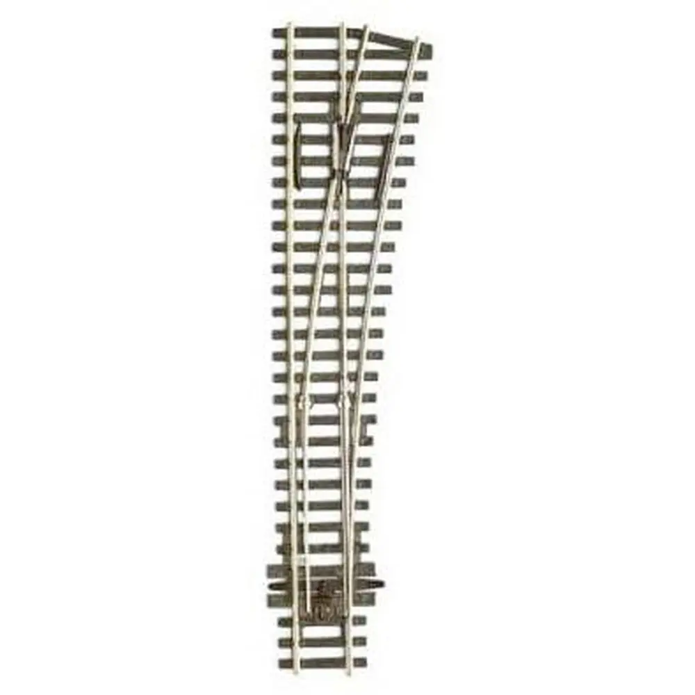 Aiguillage à droite 12° Peco SLE95 Electrofrog 219 mm code 100 - R 914 mm - HO 1/87