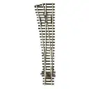 Aiguillage à gauche - Peco SLE96 - Electrofrog - Code 100 - HO 1/87