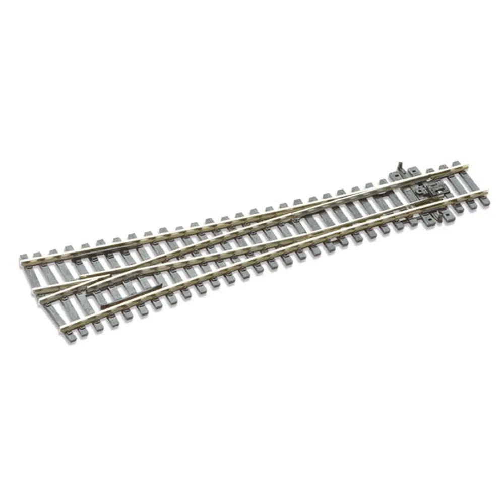 Aiguillage symétrique 12° Peco SLE98 Electrofrog 220 mm code 100 - R 1828 mm - HO 1/87