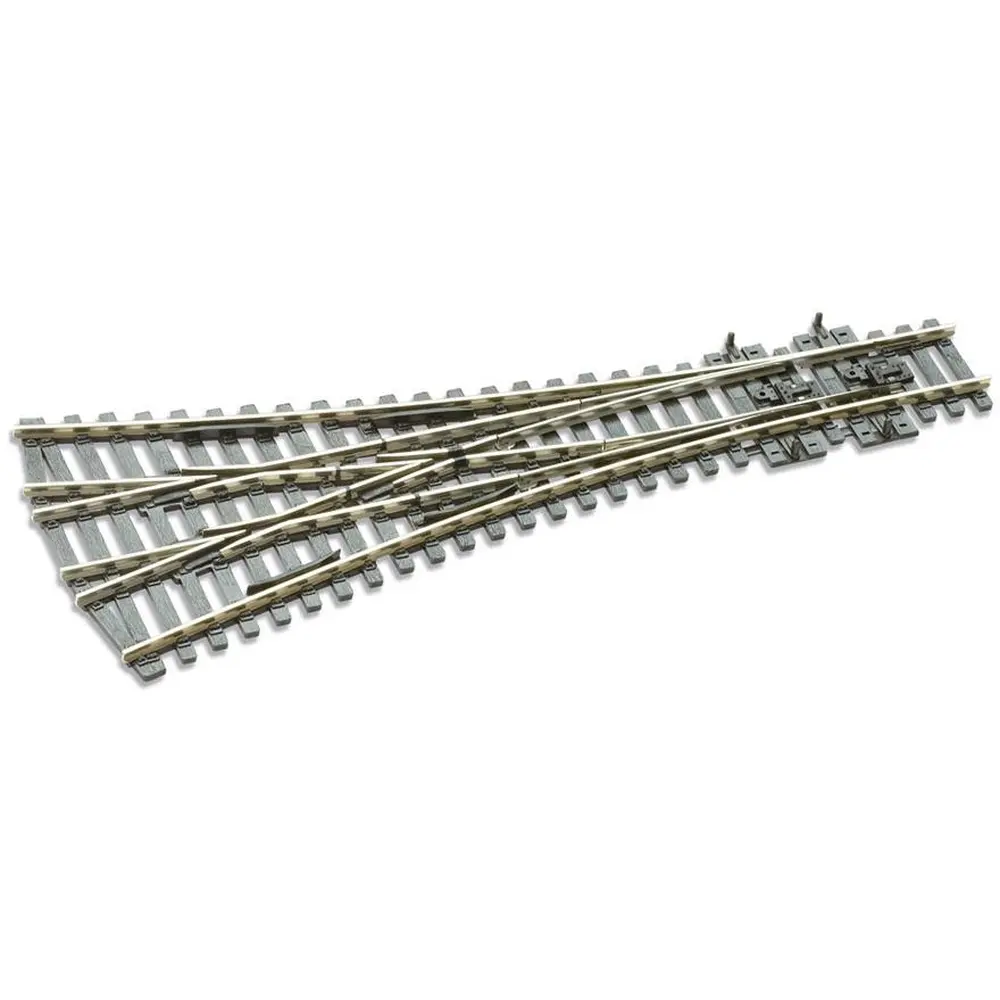 Aiguillage triple 12° Peco SL99 Insulfrog 220 mm code 100 - R 610 mm - HO 1/87