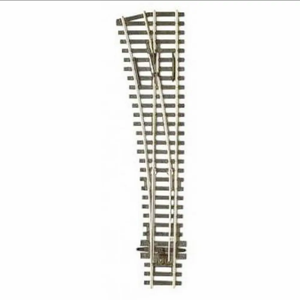 Aiguillage à gauche - Peco SL96 - Insulfrog - HO 1/87 - code 100 - R 914 mm - 12° - 219 mm