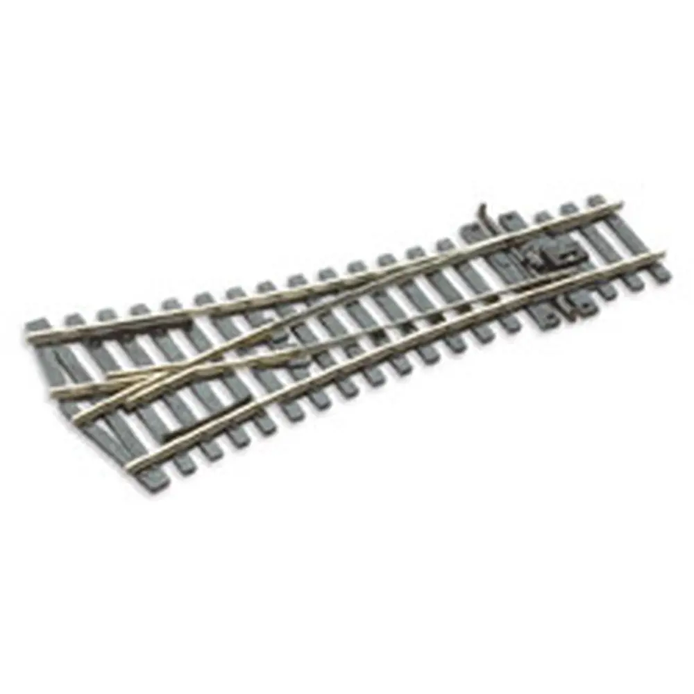 Aiguillage symétrique 24° Peco SLE197 Electrofrog 148 mm code 75 - R 610 mm - HO 1/87