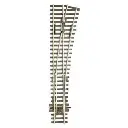 Aiguillage à droite 12° - Peco SLE195 - Electrofrog - HO 1/87 - code 75 - R 914 mm