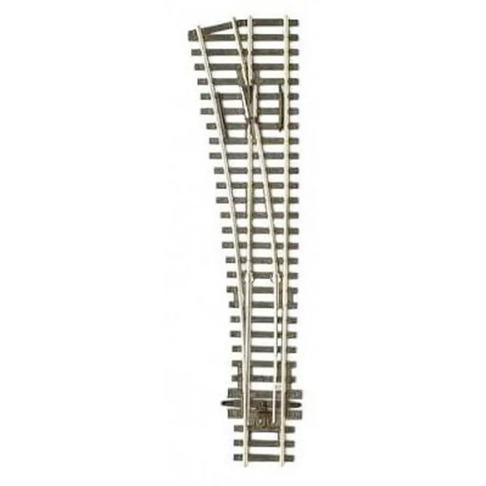 Aiguillage à gauche - Peco SLE196 - Electrofrog - HO 1/87 - Code 75