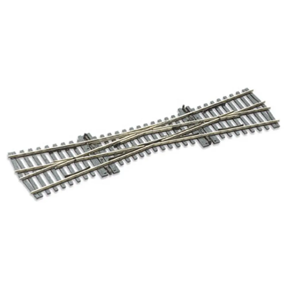 Traversée Jonction simple TJS 12° Peco SLE180 Electrofrog 249 mm code 75 - HO 1/87