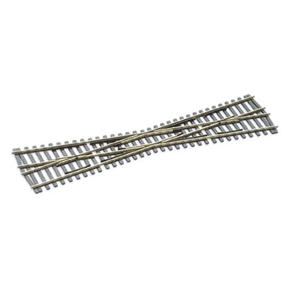 Croisement long 12° Peco SLE194 Electrofrog 249 mm code 75 - HO 1/87
