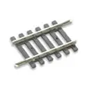 Rail droit 41 mm traverses bois Peco ST203 - HO : 1/87 - Code 100