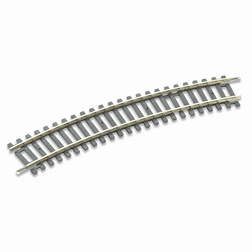 Rail courbe Setrack R2 438 mm 22,5° code 100 - Peco ST225 - HO 1/87 - 2R