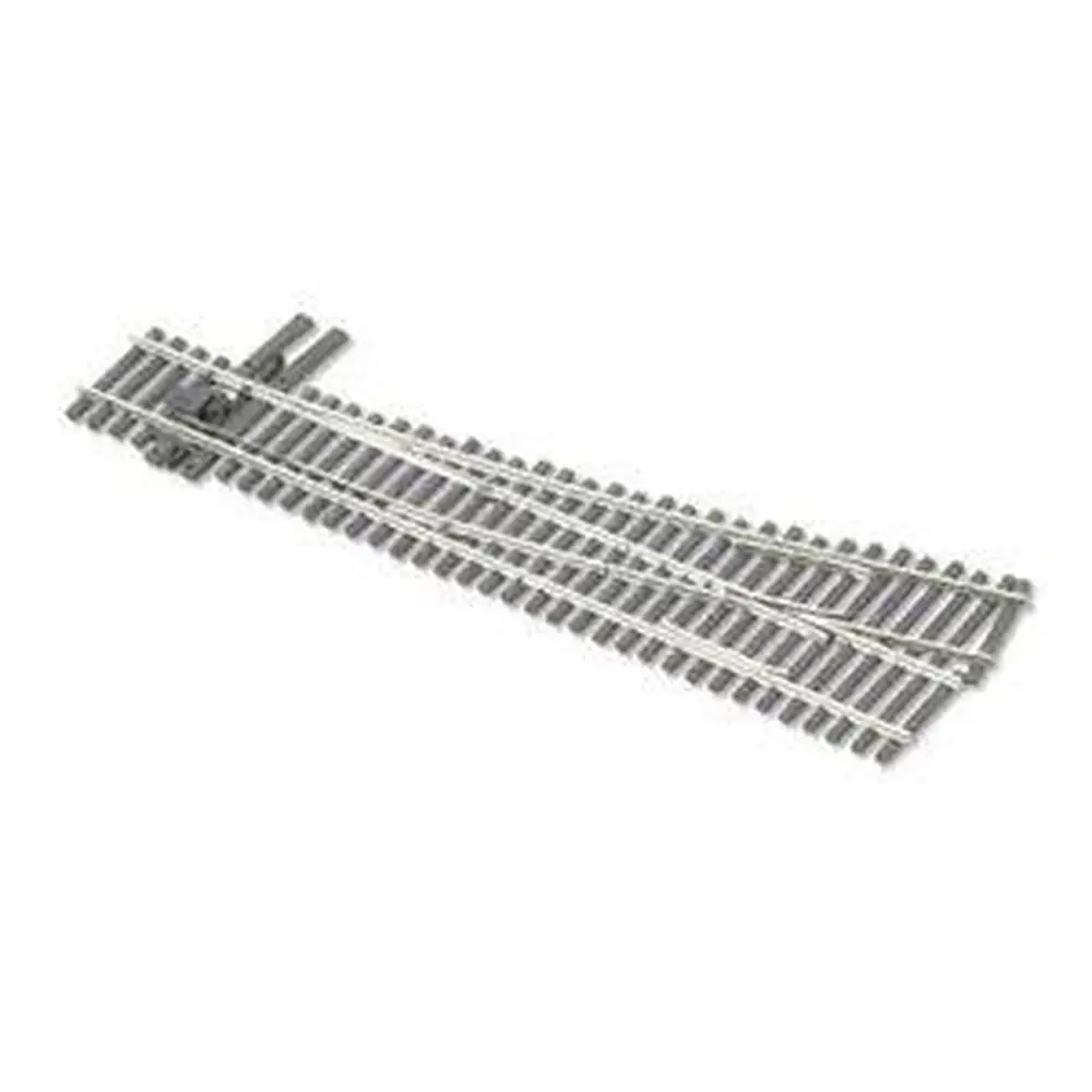 Aiguillage à gauche, longueur 211mm, rayon 660mm, angle 11.4°, sans coeur polarisé (insulfrog), code 83