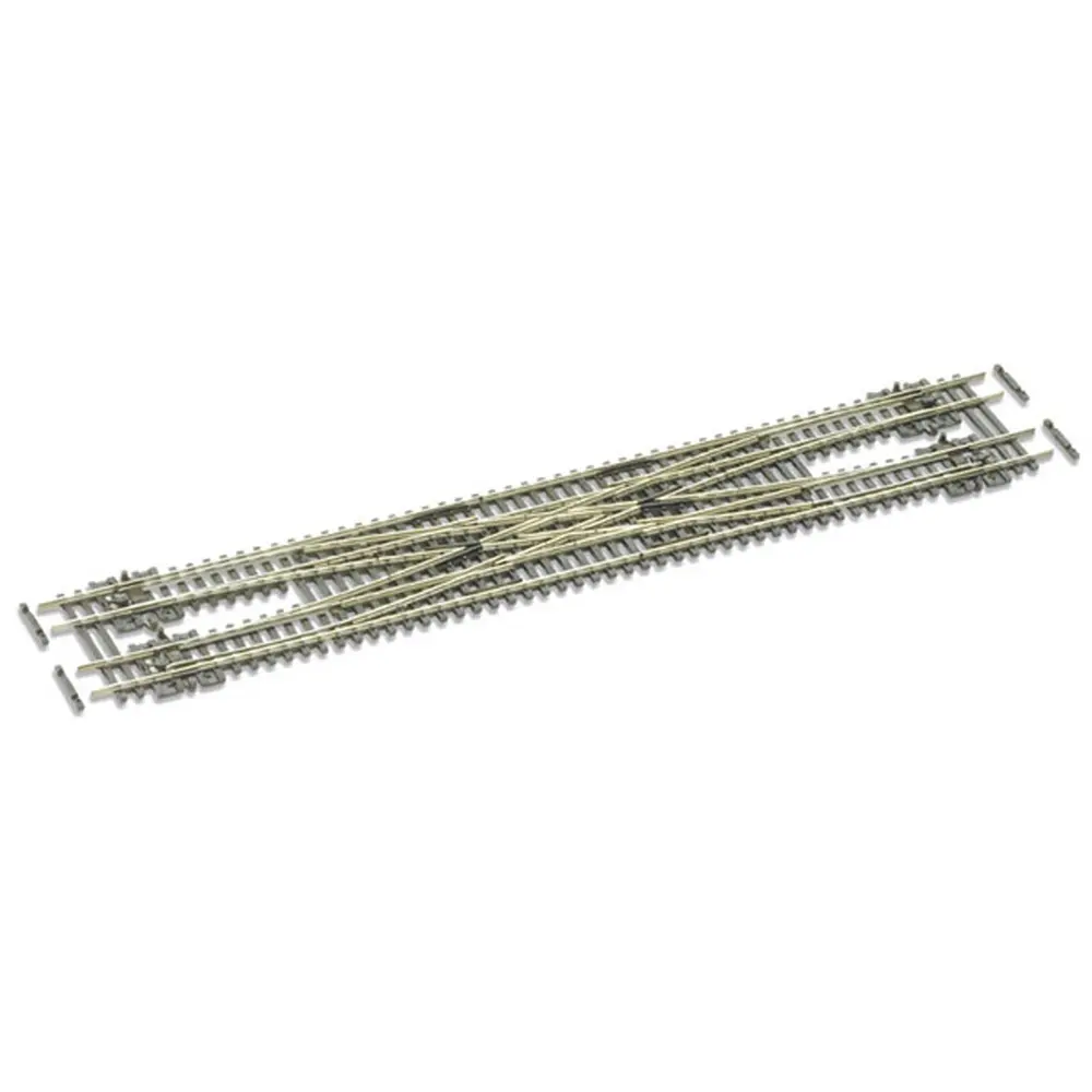 Bretelle double avec coeurs polarisés longueur 271mm rayon 511mm angle 10° code 55