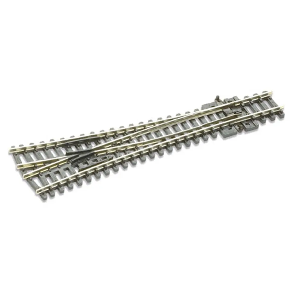 Aiguillage symétrique sans coeur polarisé longueur 127mm rayon 762mm angle 8° code 80