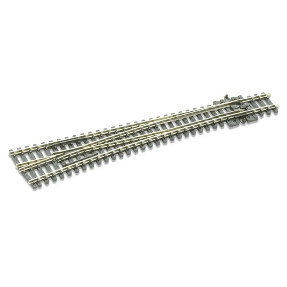 Aiguillage gauche sans coeur polarisé longueur 160mm rayon 914mm angle 8° code 80 - PECO SL389