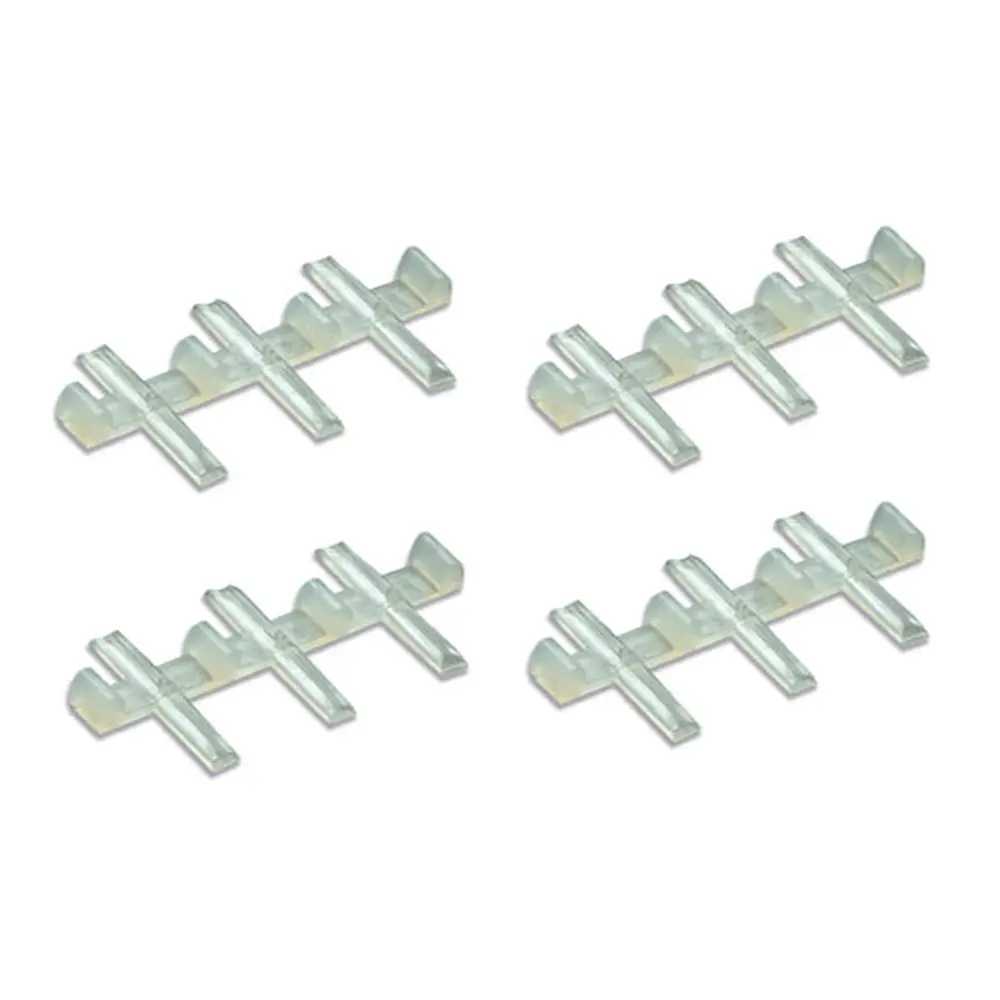 Sachet de 12 éclisses plastique - code 100 et 124 - Peco SL11 - HO 1/87 - 0 1/43