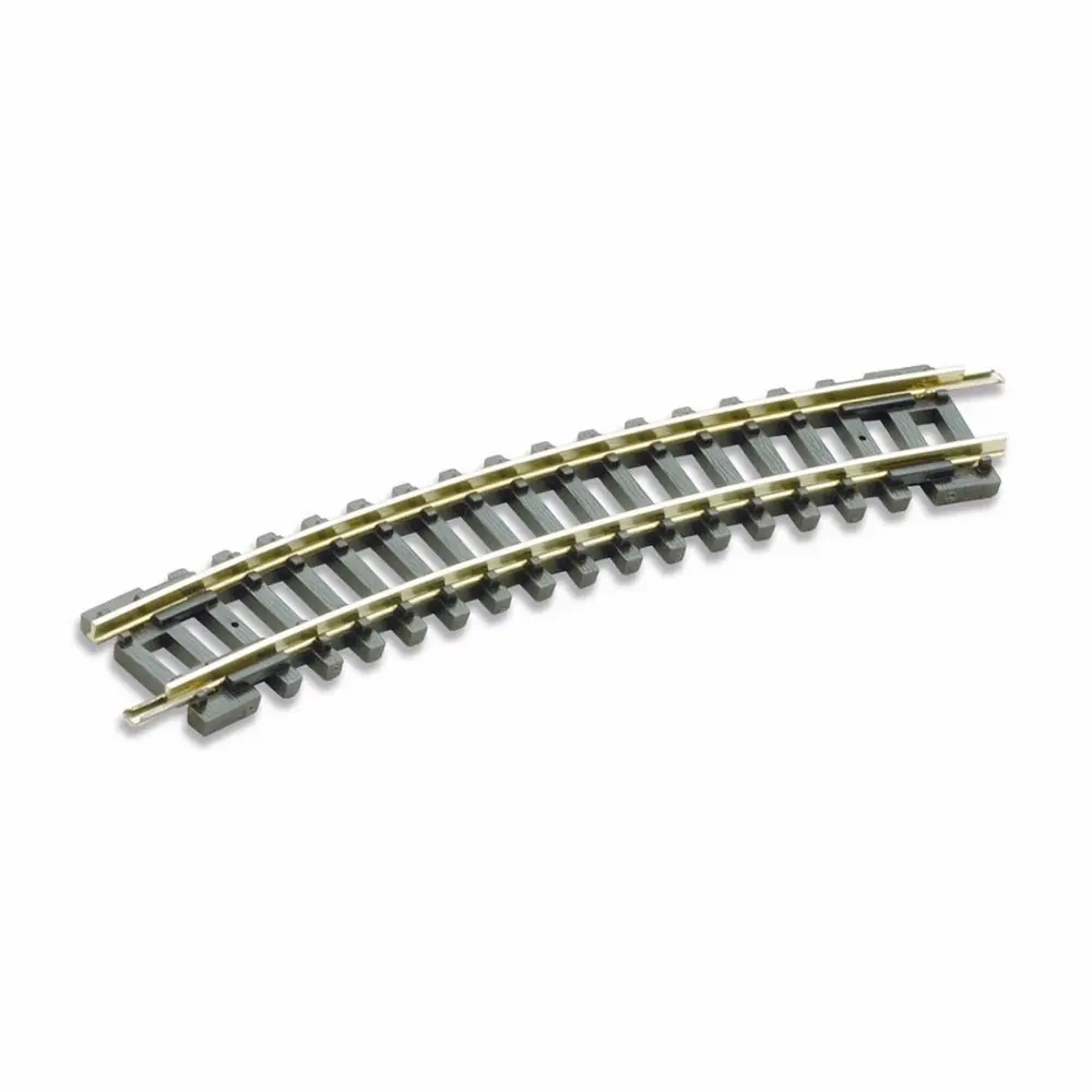 Rail courbe Setrack R1 228 mm 22,5° code 80 - Peco ST3 - N 1/160 - 2R