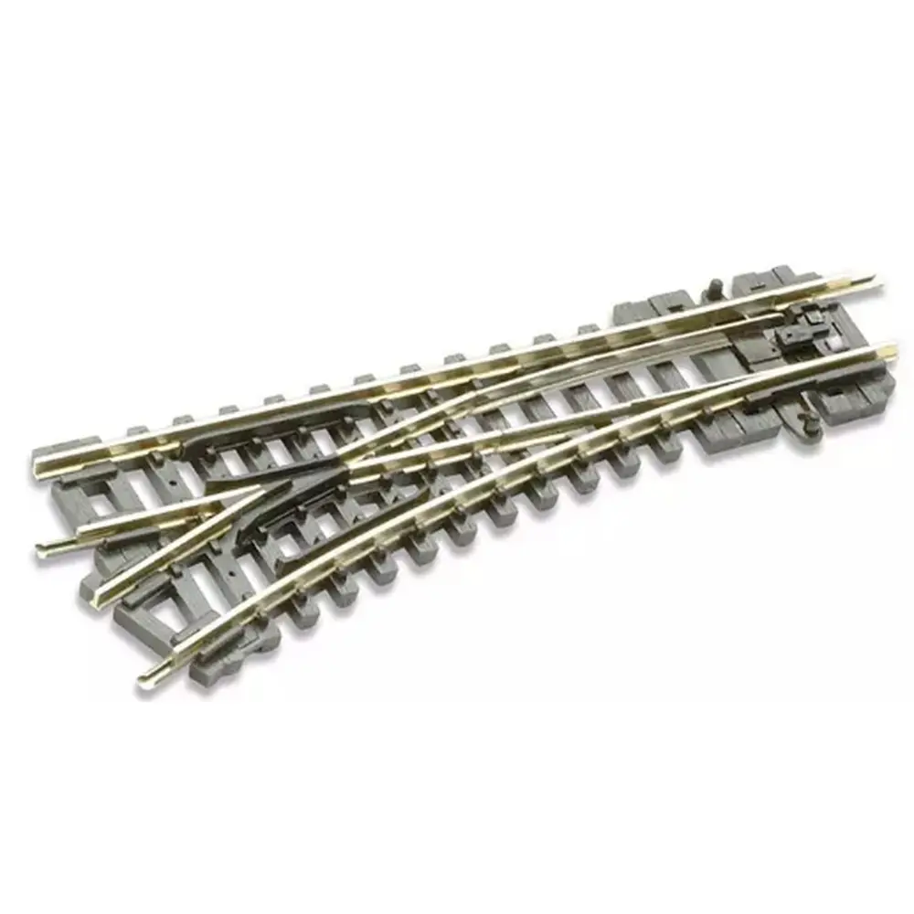 Aiguillage moyen à gauche - PECO ST6 - rayon 228mm - N 1/160ème - code 80