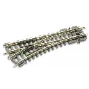 Aiguillage moyen à gauche - PECO ST6 - rayon 228mm - N 1/160ème - code 80