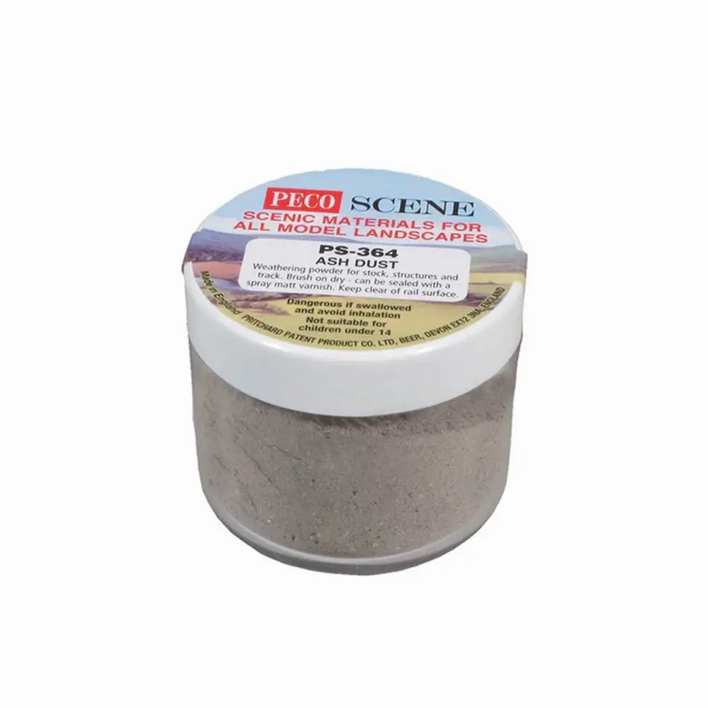 Poudre de patine poussière grise 75ml - Peco PS364 - Échelle universelle