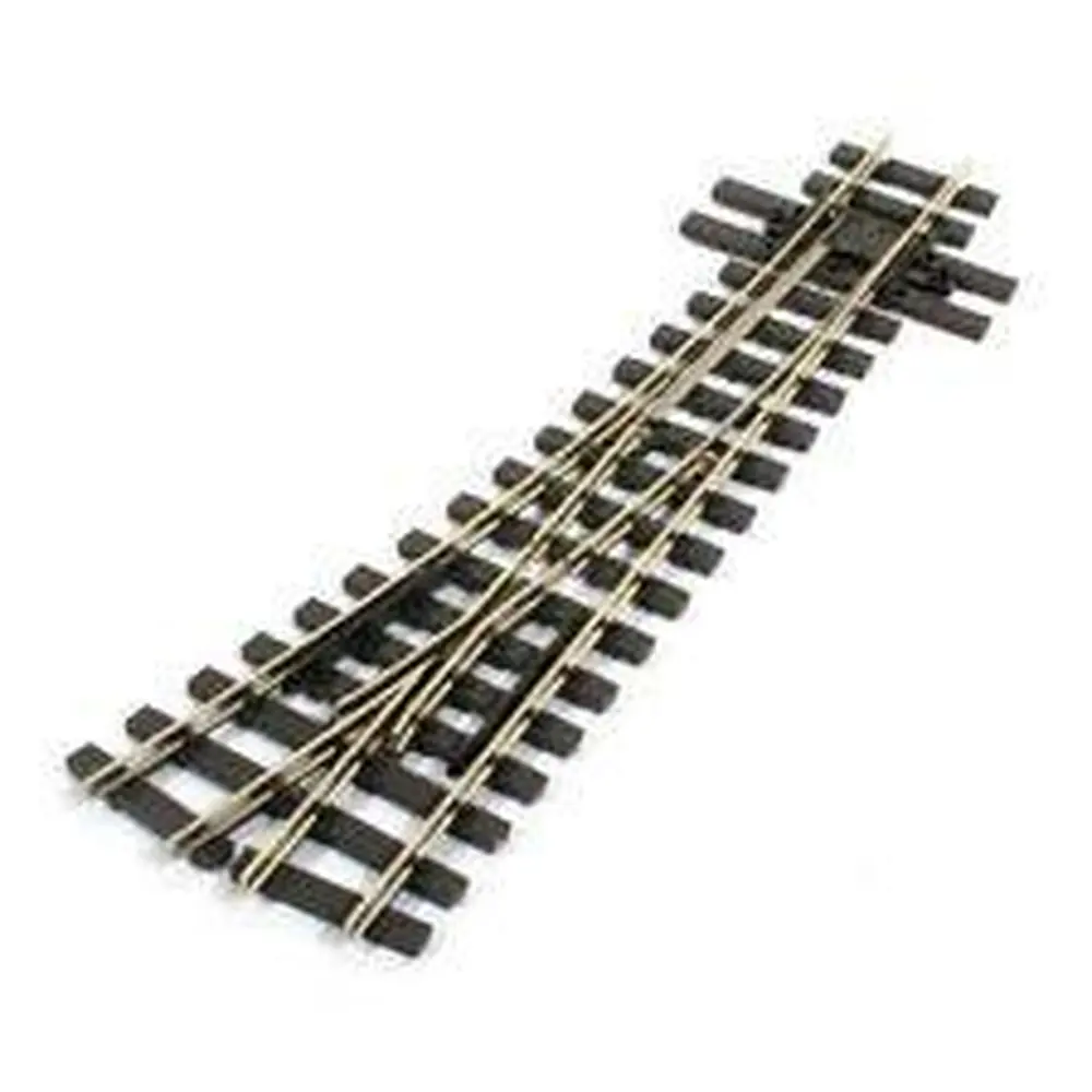 Aiguillage à droite HOe longueur 143mm, rayon 457mm, angle 14°, avec coeur polarisé (electrofrog), code 80