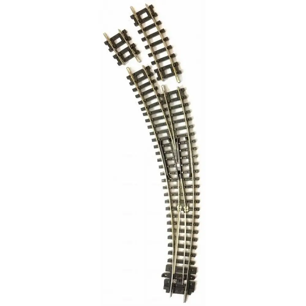 Aiguillage courbe à gauche rayons 138.5mm et 156mm code 80