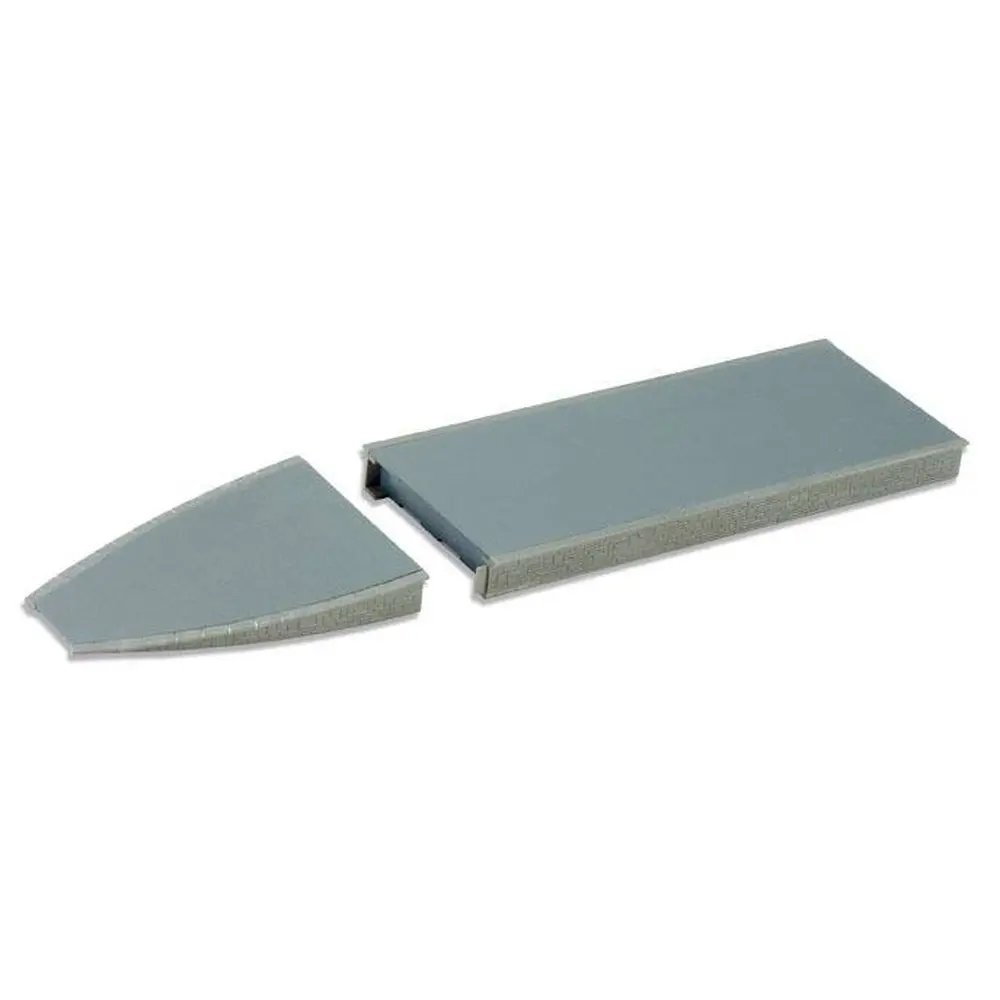 Quai composé de 2 plateformes avec 2 rampes, longueure totale 460mm x 60mm de largeur