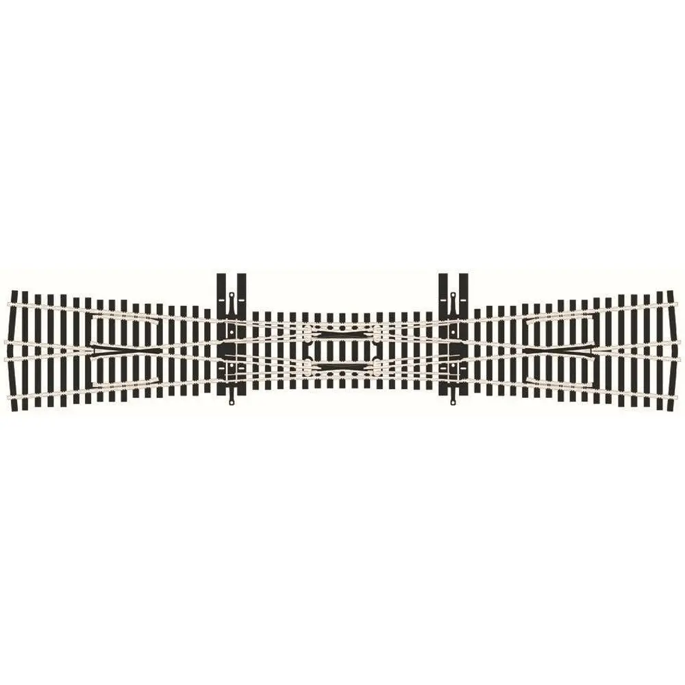 Traversée jonction double (TJD), longueur 305.7mm, angle 9.5°, avec coeur unifrog, code 83