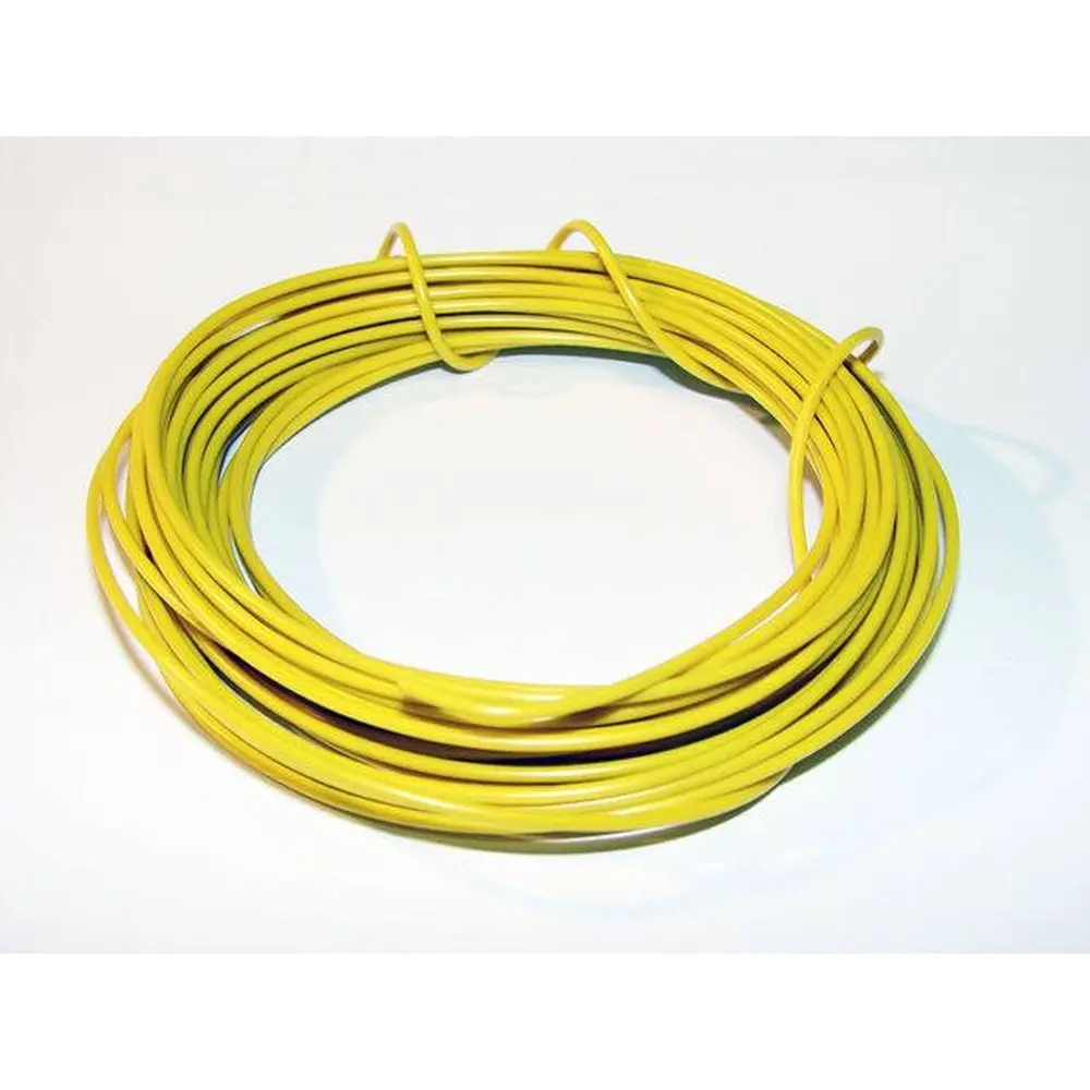Fil jaune 0.2 mm carré, longueur : 7 mètres