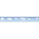 Fond de décor, ciel bleu avec nuages - Peco SKP03
