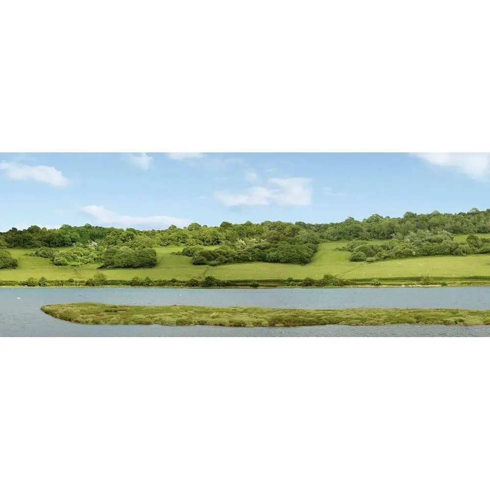 Fond de décor - Collines et lacs