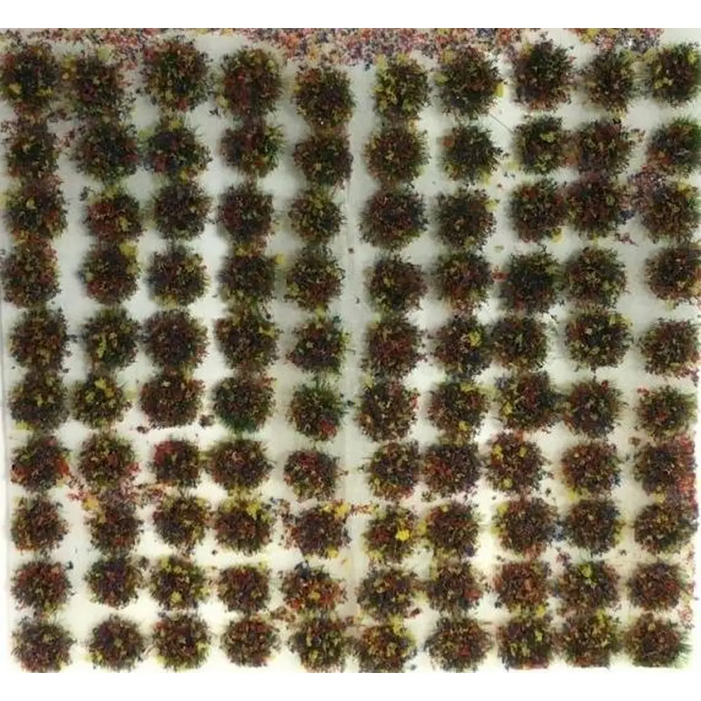 Lot de 100 touffes d'herbes fleuries - PECO PSG51