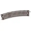 8 rails courbes Setrack R1 371 mm 22,5° code 100 - Peco ST2020 - HO 1/87 - 2R
