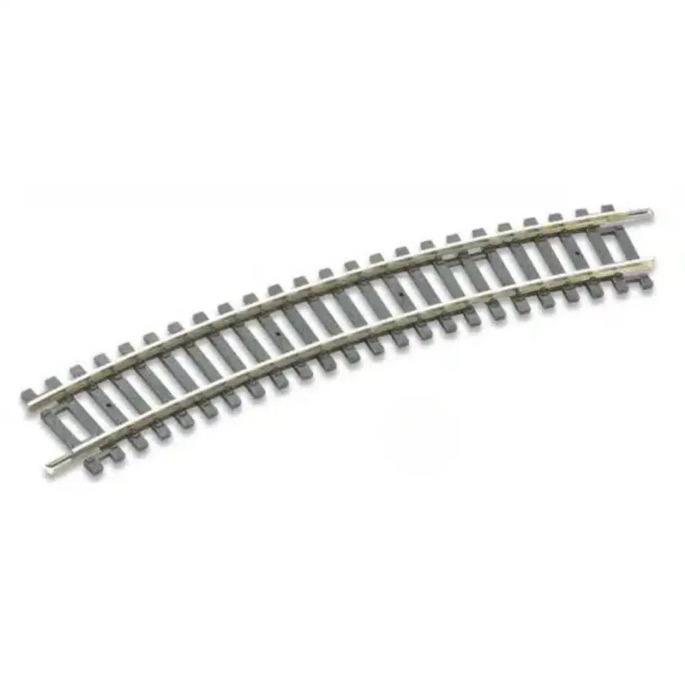 8 rails courbes Setrack R2 438 mm 22,5° code 100 - Peco ST2025 - HO 1/87 - 2R