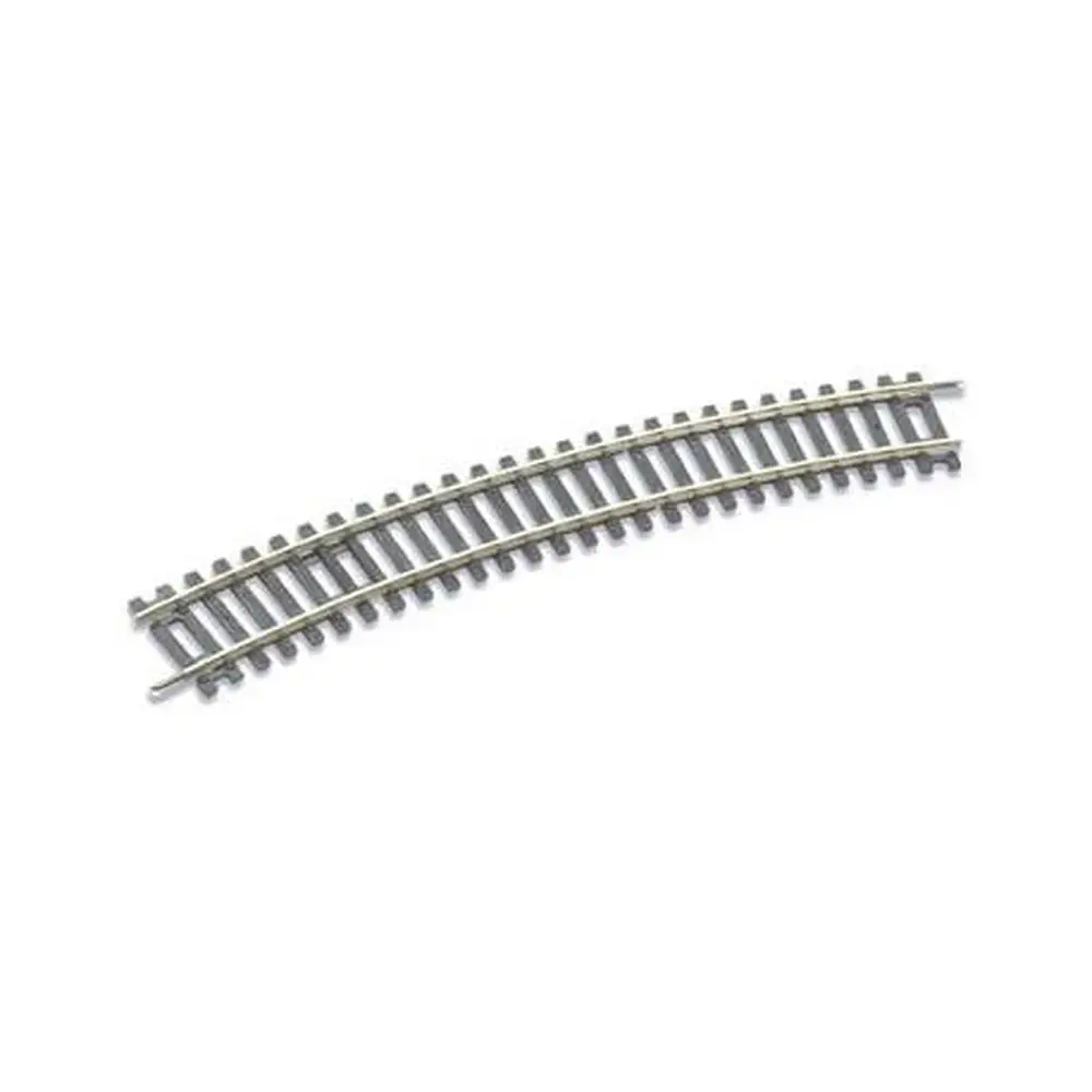 8 rails courbes Setrack R3 505 mm 22,5° code 100 - Peco ST2030 - HO 1/87 - 2R