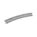 8 rails courbes Setrack R3 505 mm 22,5° code 100 - Peco ST2030 - HO 1/87 - 2R
