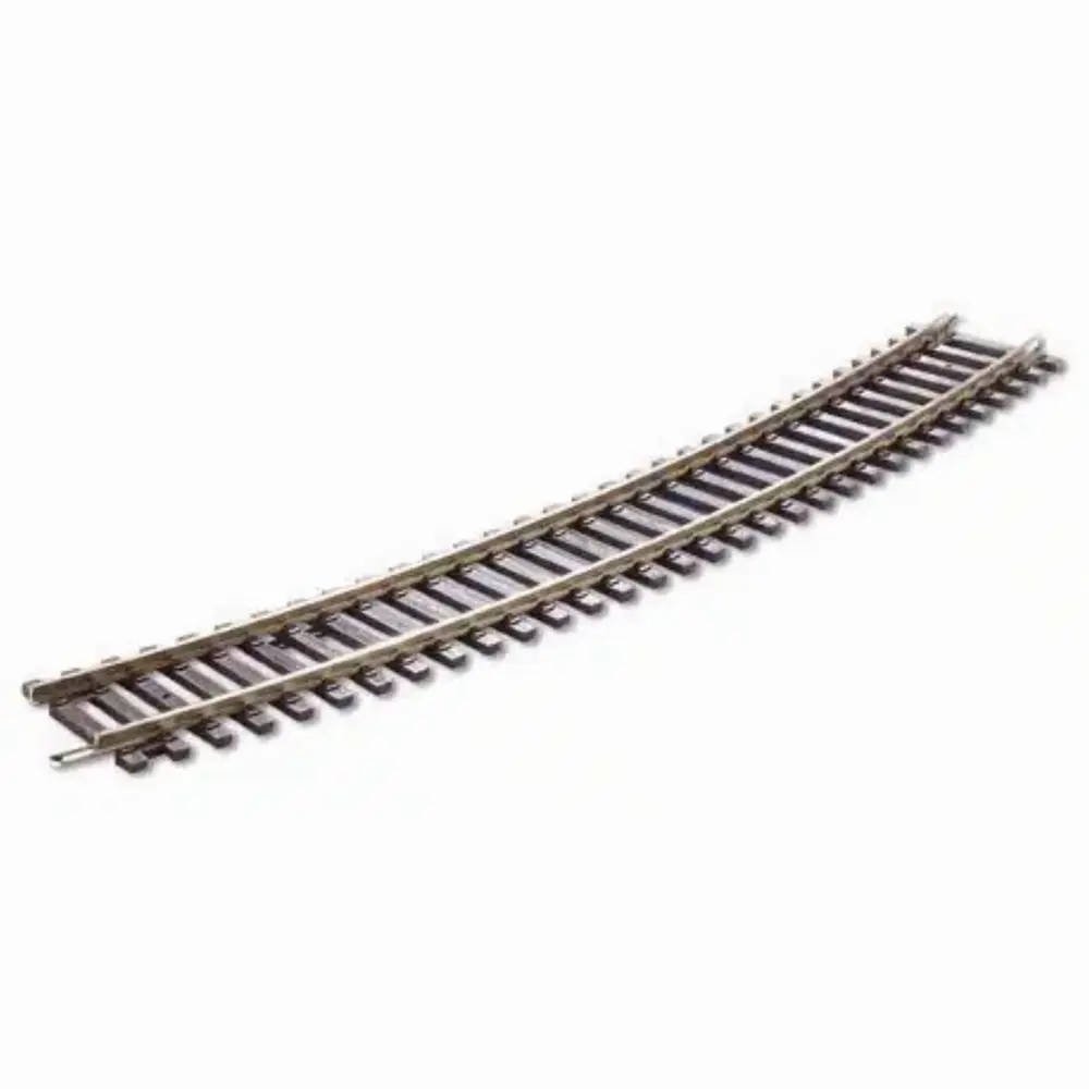 8 rails courbes Setrack R4 571,5 mm 22,5° code 100 - Peco ST2035 - HO 1/87 - 2R