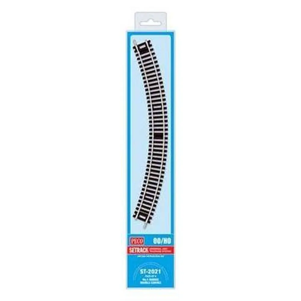 4 rails courbes rayon 371 mm 45° Peco ST2021 - HO : 1/87 - Code 100