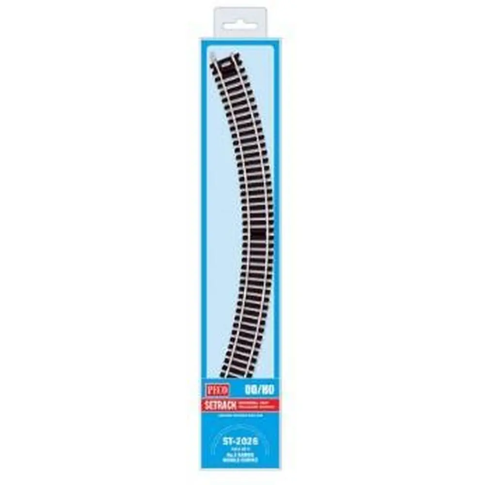 4 rails courbes rayon 438 mm 45° Peco ST2026 - HO : 1/87 - Code 100