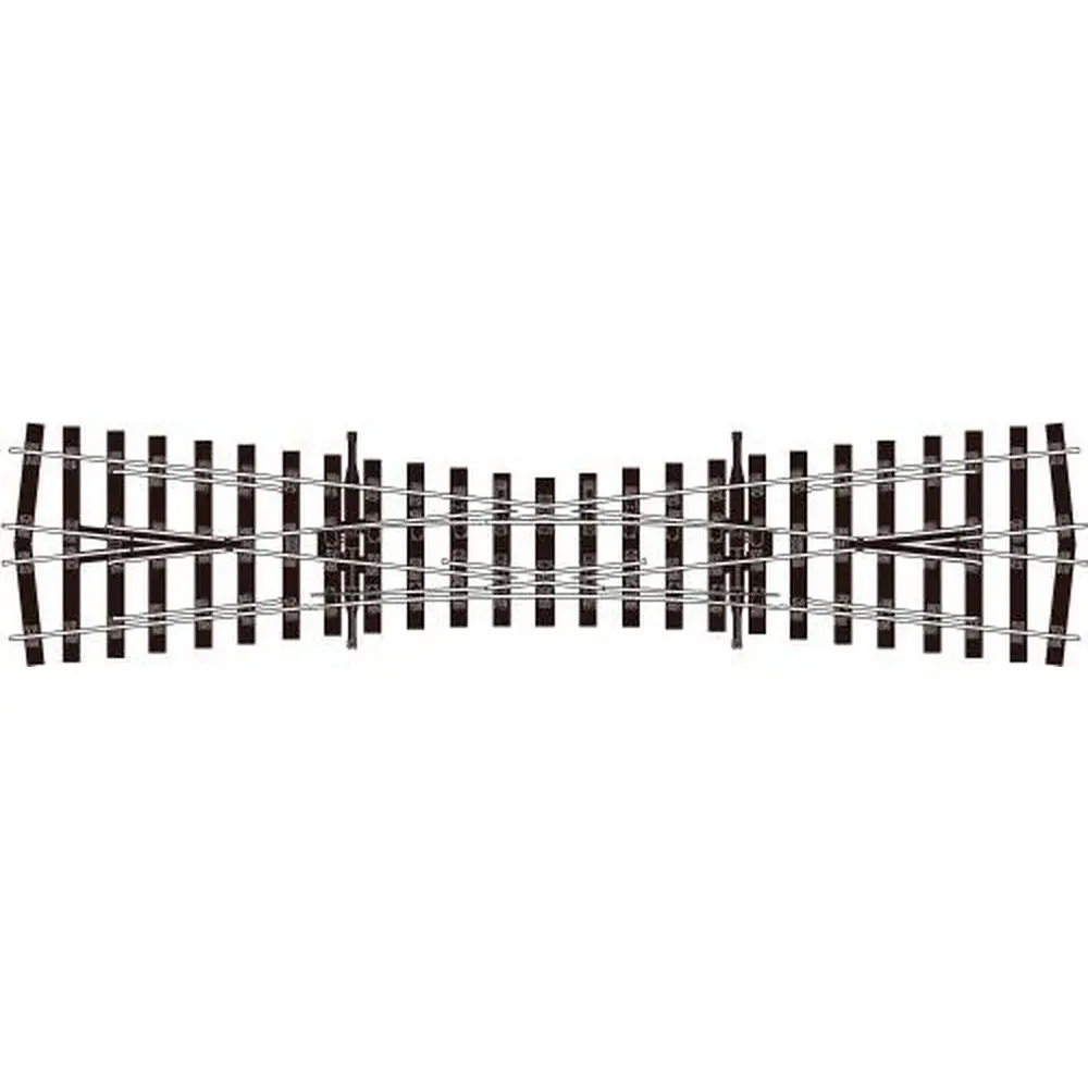 Traversée Jonction simple TJS 12° Peco SL-U1180 unifrog 258 mm code 75- OO 1/76