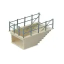 2 Passages souterrains de quai - Peco LK7 - HO 1/87 - 60 x 34 x 20mm