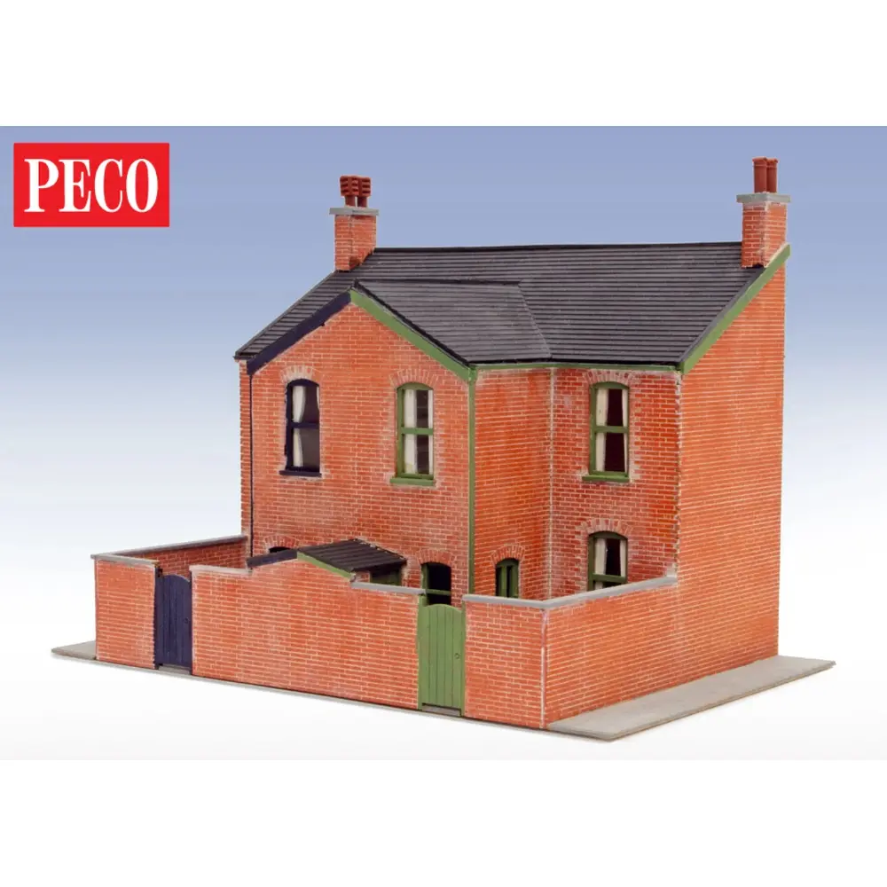 Dos de maison victoriens en bas-relief - Peco LK207 - OO/HO