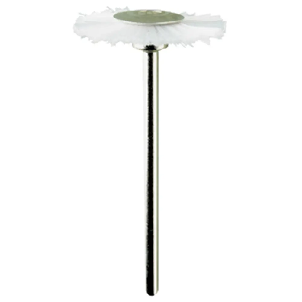 Brosse à roue en nylon blanc Ø 21 mm - PG Mini 4165