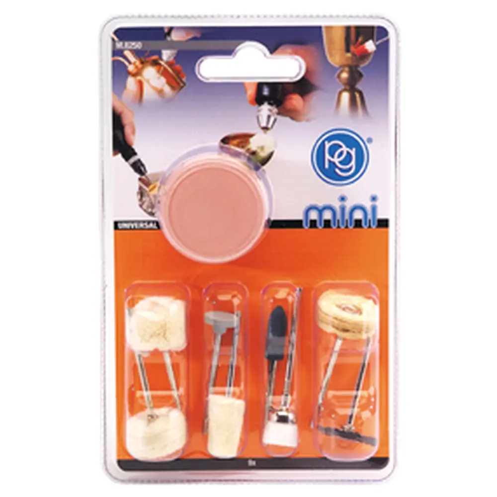 Kit de 9 accessoires pour le nettoyage et le polissage - PG Mini 8250