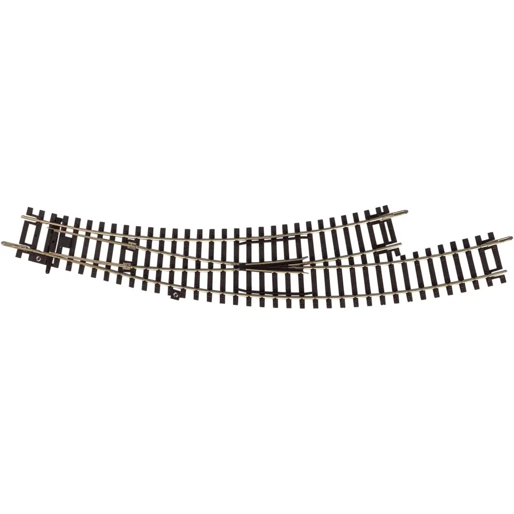 Aiguillage courbe Gauche R2-R3 - Traverses Bois 30° PIKO 55222 | HO 1/87 | Code 100