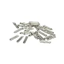 Sachet de 24 éclisses métalliques | PIKO 55290 | Échelle HO