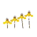 Pack de 4 culots à vis avec ampoule Piko 55757- HO 1/87  - 16 V