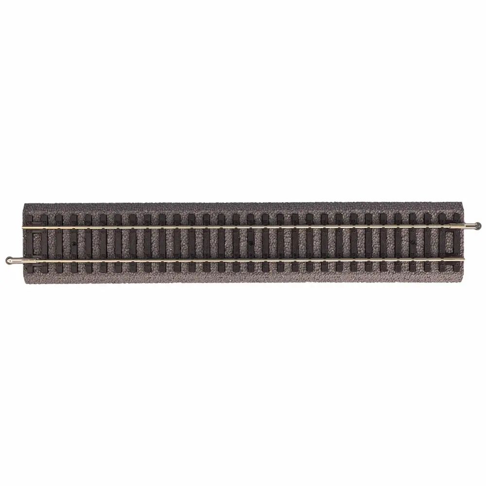 Rail droit ballasté 231 mm code 100 - Piko 55401 - HO 1/87 - 2R
