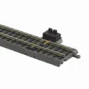 Rail droit ballasté pour clip de connexion 231 mm code 100 - Piko 55406 - HO 1/87 - 2R