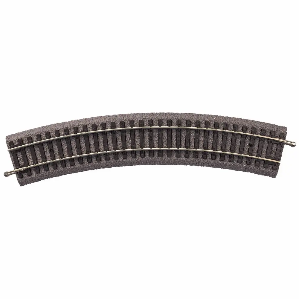 Rail courbe ballasté R2 422 mm 30° code 100 - Piko 55412 - HO 1/87 - 2R