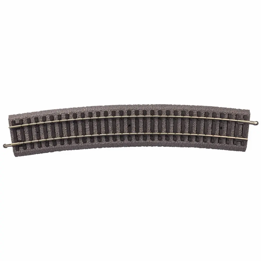 Rail courbe ballasté R9 908 mm 15° code 100 - Piko 55419 - HO 1/87 - 2R