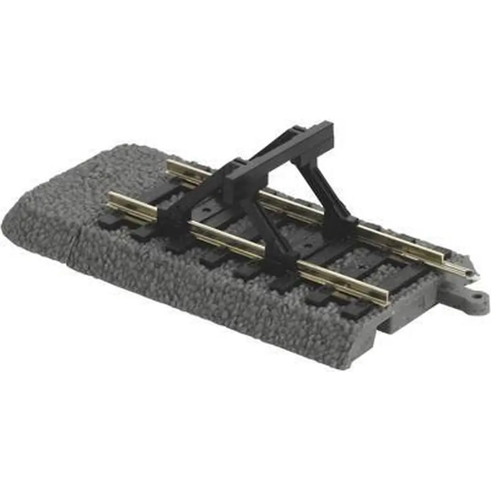 Heurtoir / butoir sur Rail Droit A-Track PU6 Ballasté - PIKO 55446 | Échelle HO 1/87